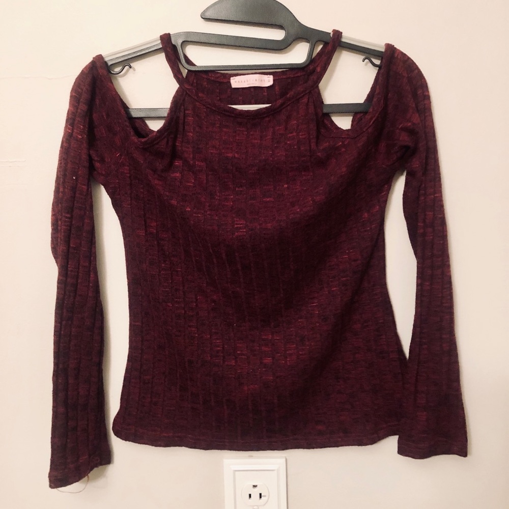 Wasabi & Mint Off Shoulder Crop Top Small